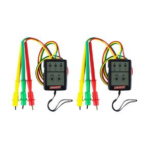 Kit 2 Fasímetro Trifásico Detecção Presença Fase Rotação Pontas Prova Spi-500 Portátil Instrutherm Com Estojo