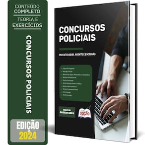 Apostila Gabaritando 2024 Concursos Policiais Investigador,