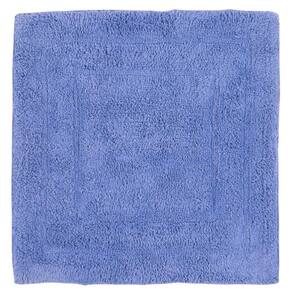 Tapete De Banheiro Algodão Quadrado Vizapi Assam 60X60Cm Azul Jeans