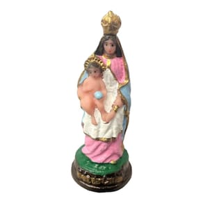 Escultura Nossa Senhora das Candeias 9 cm em Resina
