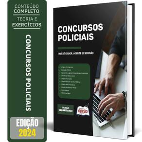 Apostila Gabaritando 2024 Concursos Policiais Investigador,
