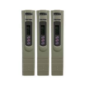 Kit 3 Medidor Tds Dureza D´Água Tipo Caneta Temperatura Condutividade Elétrica Ec Tds-110 Portátil Instrutherm Estojo