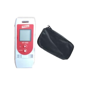 Kit Datalogger Digital Temperatura Umidade 32000 Leituras Alarme Usb Ht-900 Portátil Estojo Transporte Es-01