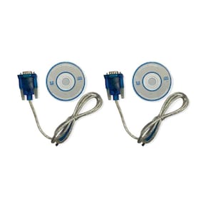 Kit 2 Cabo Extensor Crs-80 Adaptador Rs-232 Interface Db9 Serial Instrumentos Micro Processados Usb Windows Instrutherm