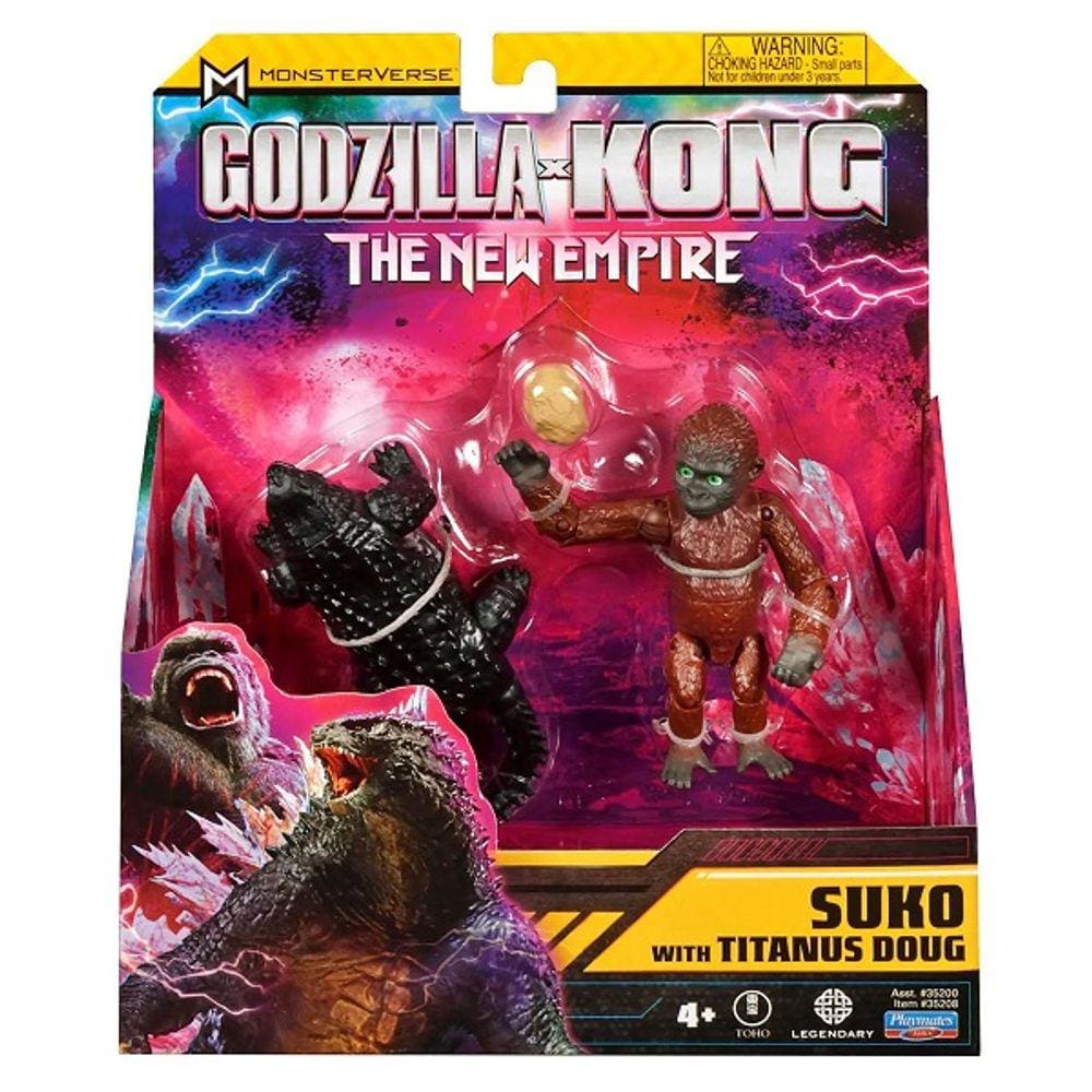 Boneco Suko com Titanus Doug 15 CM Godzilla VS KONG SUNNY 3554