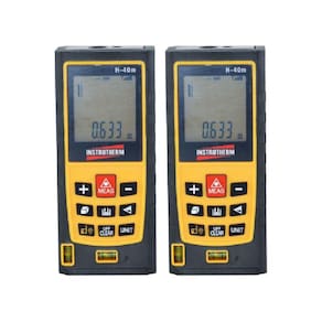 Kit 2 Trena Digital A Laser Escala 0.05 A 40M Calculo Área Volume Medição Direta Datalogger Tr-4000 Portátil Instrutherm