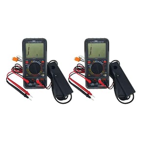 Kit 2 Multímetro Digital Automotivo Tensão Corrente Tacômetro Garra Indutiva Mda-240 Portátil Instrutherm Capa Proteção