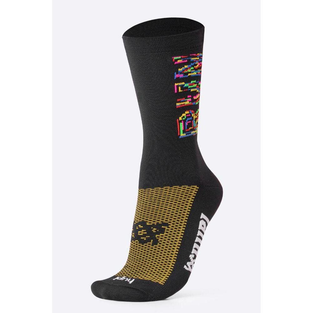 Meia HUPI Run Colors Preto - LT Para Pés Menores