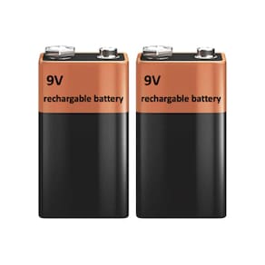 Kit 2 Bateria Recarregável 9 Volts 240 mAh Utilizada Detector Metais Dm-500/600 Instrutherm