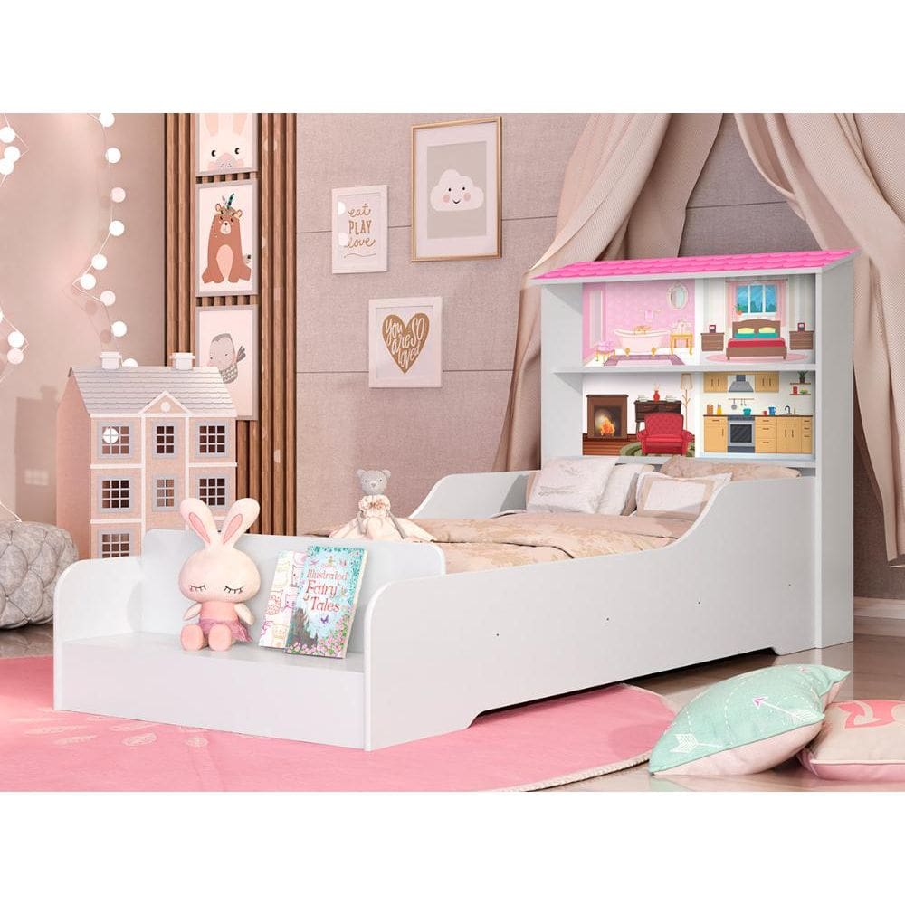 Cama Casa Infantil Princesa Branco