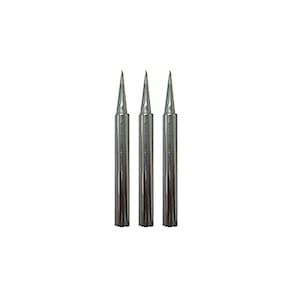 Kit 3 Ponta Ferro Pf-600 Tipo Agulha Fina 1,0Mm Utilizada Estação Solda Esd-900 Es-910 Instrutherm