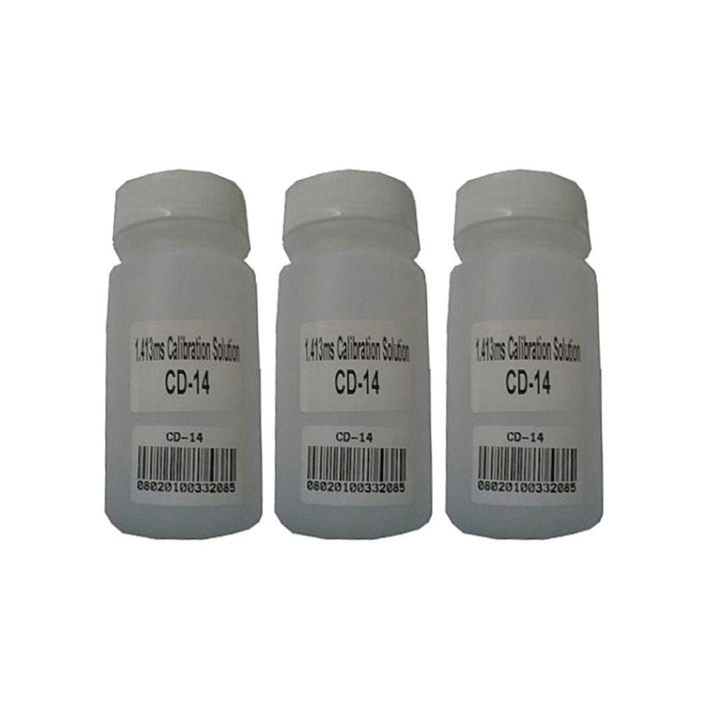 Kit 3 Solução Calibração Cd-14 1,413Ms Utilizada Condutivímetro Digital Cd-840/850/860 Cdr-870 100Ml Instrutherm