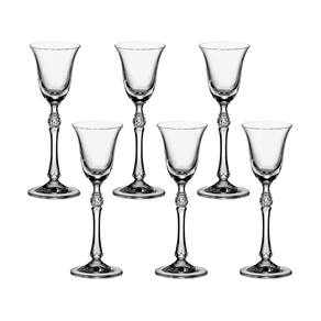 Taça de Cristal Bohemia Para Licor 70 ml Parus 6 Peças