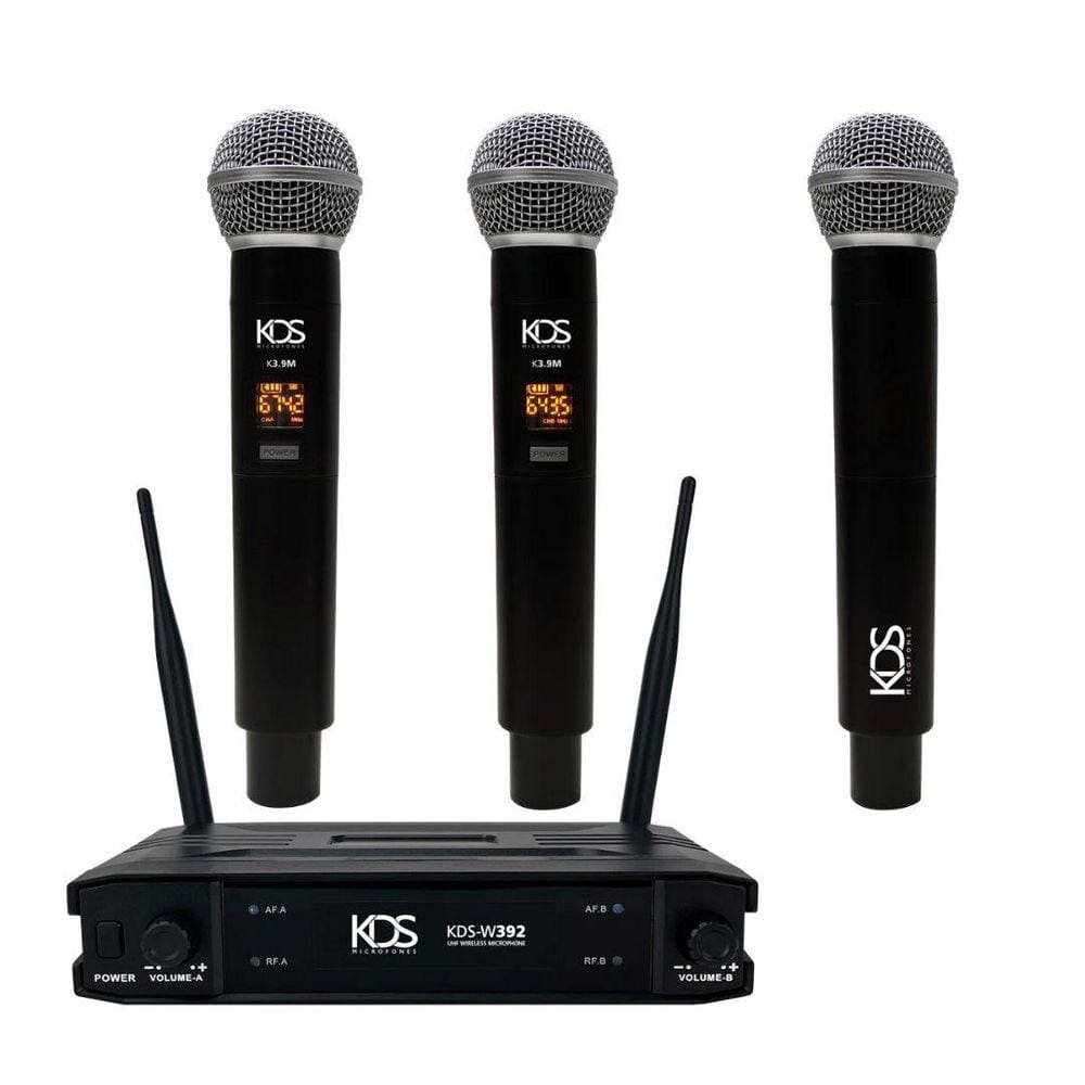 Sistema De Microfone K 392M Kadosh Sem Fio Uhf - K392M