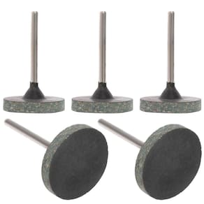 Kit 5 Rodas De Borracha 25Mm Haste 3Mm Polir Micro Retificas