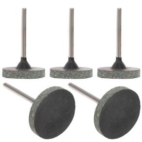 Kit 5 Rodas De Borracha 25Mm Haste 3Mm Polir Micro Retificas