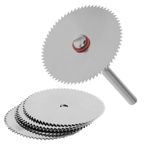 Kit 5 Lâmina De Serra 32Mm Aço Inox Haste 3Mm Micro Retífica