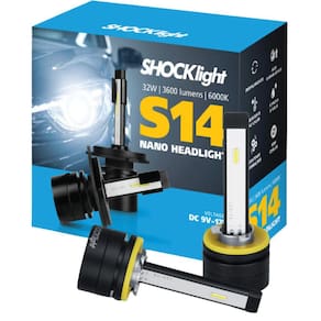 Par Lampada HeadLight S14 Nano H27 6000K 3600 Lumens 32W 12V