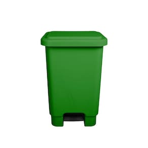 Cesto Lixeira Plástica Resistente Pedal 50 Lts Verde