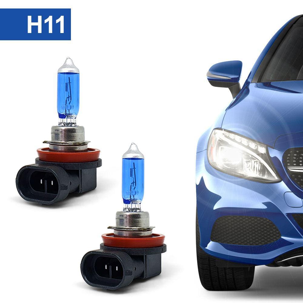 Par Lâmpadas H11 Farol Baixo Nissan Kicks Super Branca Halogena Inmetro Gerlux 2016 2017 2018 2019 2020