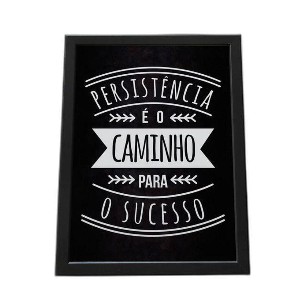 Quadro Com Moldura Persitencia E O Caminho Do Sucesso 16
