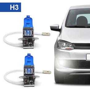 Par Lâmpadas H3 Farol Milha Chevrolet Silverado Super Branca Halogena Inmetro Gerlux 2007 2008 2009 2010 2011 2012 2013