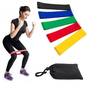 Bandas Exercício De Borracha Yoga Elástico Treino Fitness