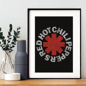 Quadro Decorativo Red Hot Chili Peppers 60X48Cm