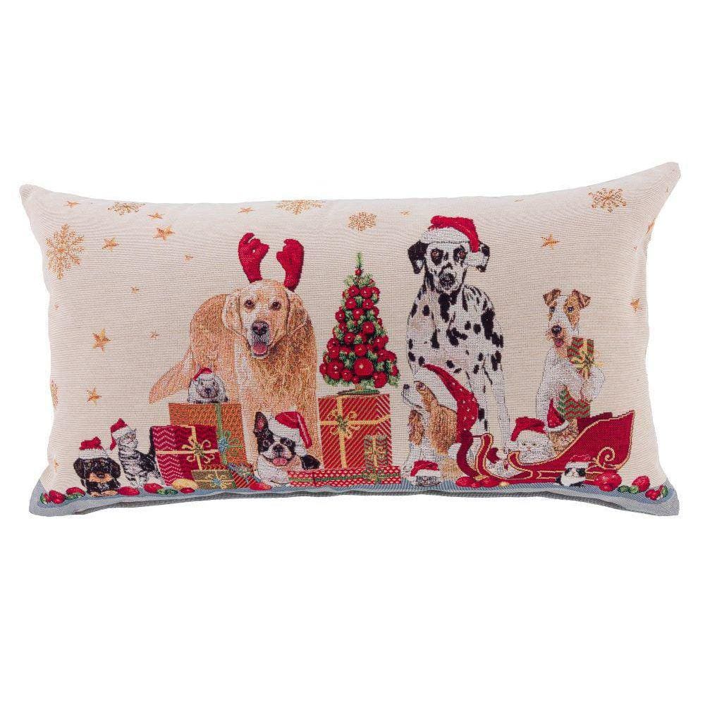 Capa De Almofada Christmas Pets 70x40Cm