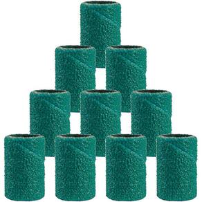 Kit 10 Tubo De Lixa 6.4Mm Grão 180 Verde Para Micro Retífica