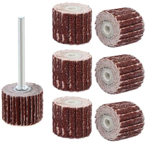 Kit 7 Tubos De Lixa Flap Grão 80 A 600 Para Micro Retíficas