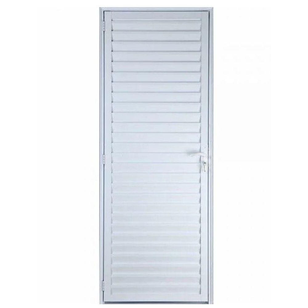 Porta Palheta 210x90 L/Dir. - Alumínio Branco - Linha 25