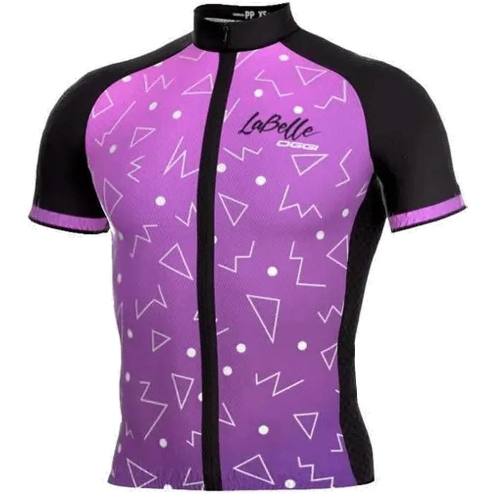 Camisa Ciclismo Oggi Tour Labelle Roxo e Preto:TAMANHO M