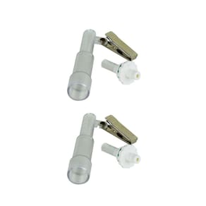2 Kit Suporte Tubos Amostragem Agentes Químicos Poeira Gases Vapores Carvão Sílica Gel Mangueira Tygon Tampa Proteção