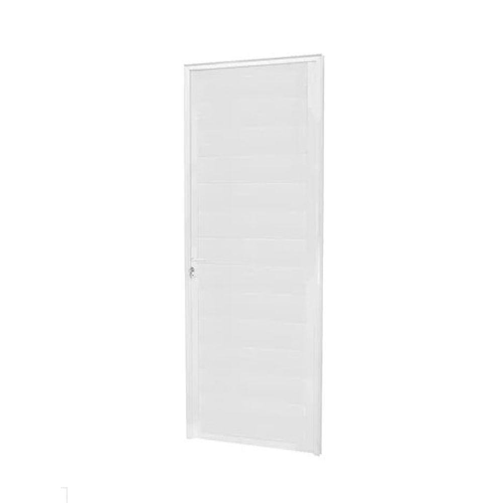 Porta Lambril s/Puxador 210x60 L/Esq. - Alumínio Branco - Linha 25