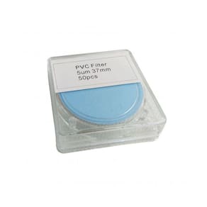 Kit 100 Filtro Pvc 37mm 5 Microns Função Coleta Poeira Fe-500 Instrutherm
