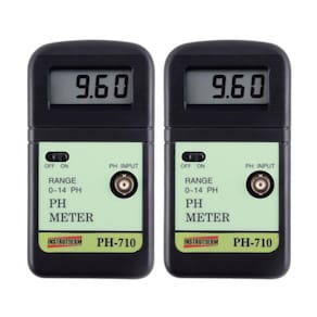 Kit 2 Medidor Ph Digital Escala 0,00 A 14,00 Ph-710 Portátil Instrutherm