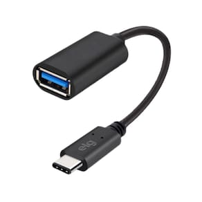 Cabo Adaptador OTG USB Tipo-C para USB 3.0 Preto - ELG
