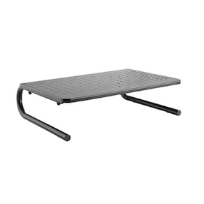 Suporte Organizador de Mesa Preto p/ Monitor/Notebook - ELG