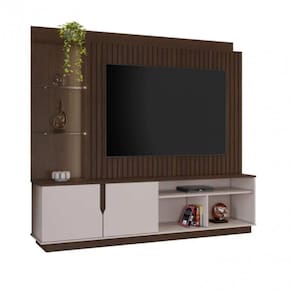 Home Para Tv 60 Polegadas Ripado C/LED Amparo JCM Movelaria