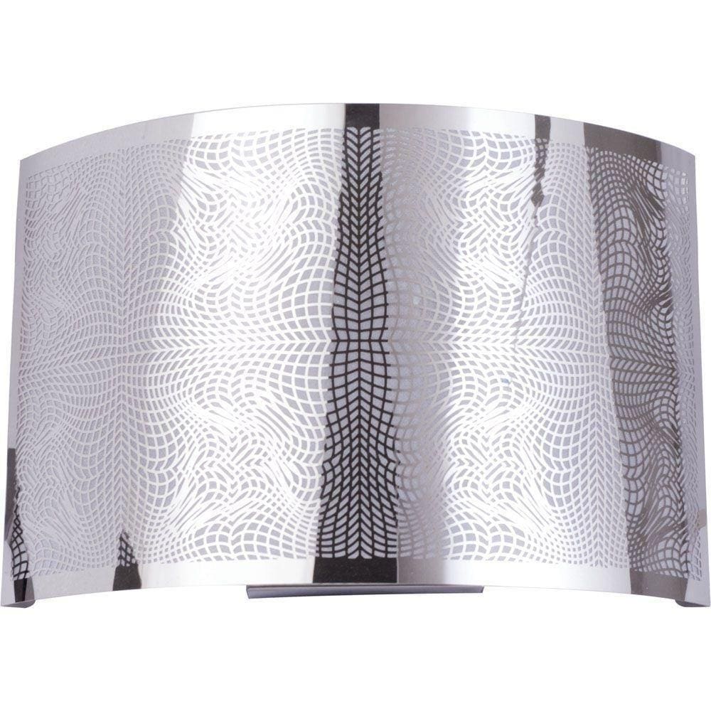 Arandela Apolo Inox Curva Para Led