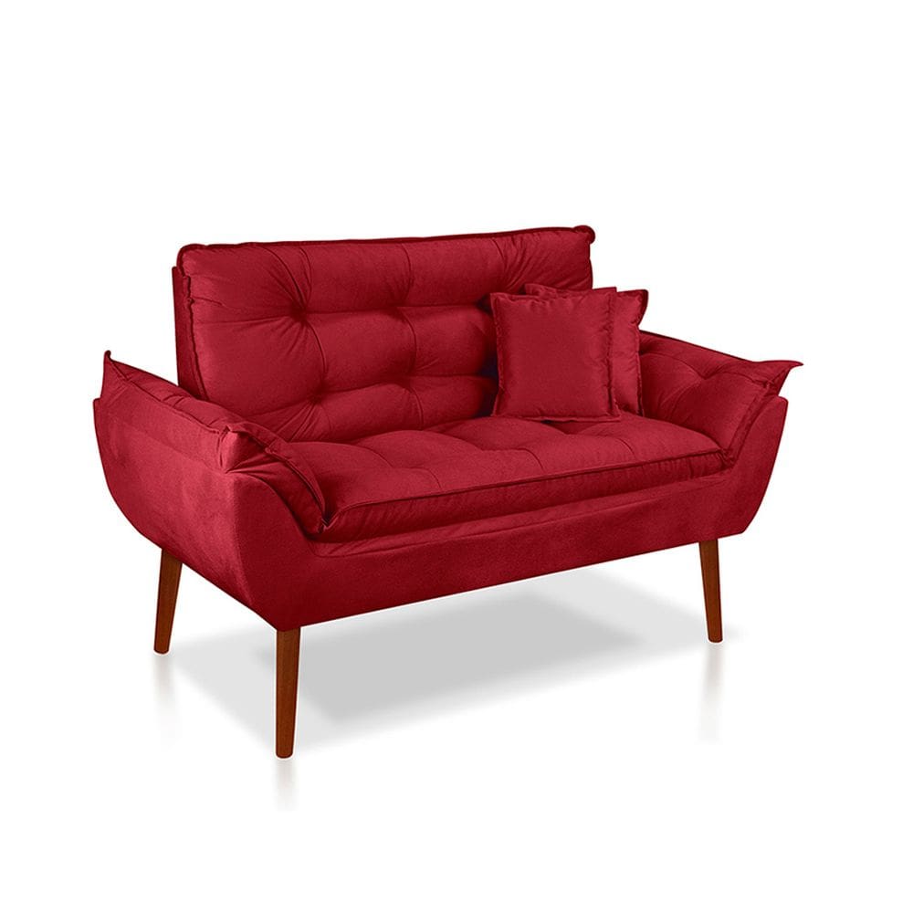 Kit 01 Namoradeira Opala 02 lugares + 02 Almofadas cheias Suede