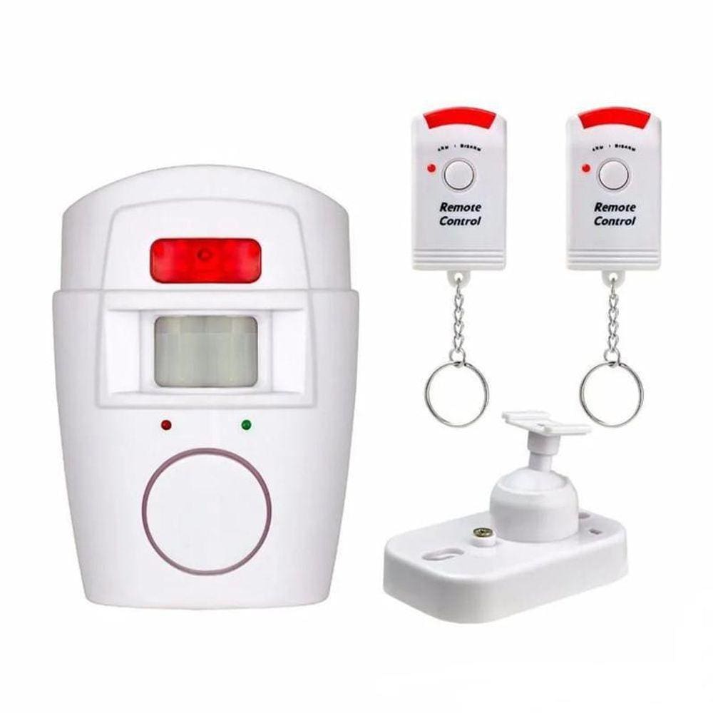 Kit Alarme Residencial Sem Fio Sensor Presença + 2 Controles