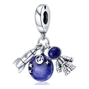 Berloque Pingente Astronauta Prata 925