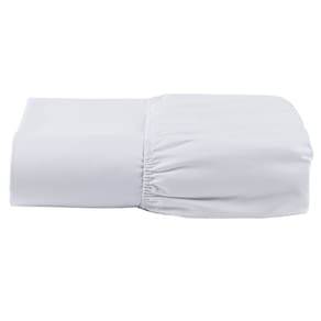 Lençol Solteiro Avulso Com Elástico 200 Fios Toque Macio e Resistente Branco 01 Peça