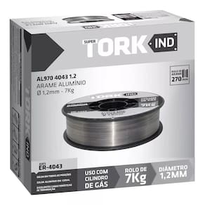 Arame Solda Mig 1,2mm 7kg Alumínio C/ Gás Super Tork