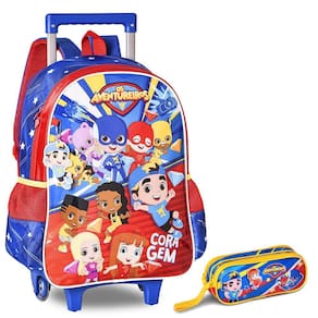 Mochila Infantil Luccas Neto 2 em 1 Rodinha