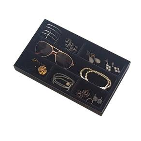 Organizador Para Joias Em Veludo 31x19 Preto Pa-04av Ideal Pack
