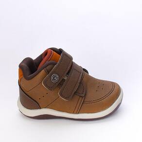 Tênis Infantil Casual Kidy Fecho Duplo Marrom