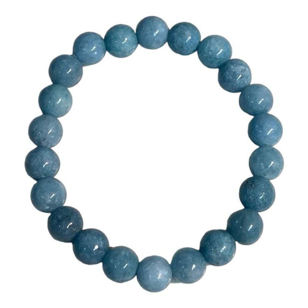 Pulseira Pedra Natural Água Marinha 8Mm - Escolha A Cor